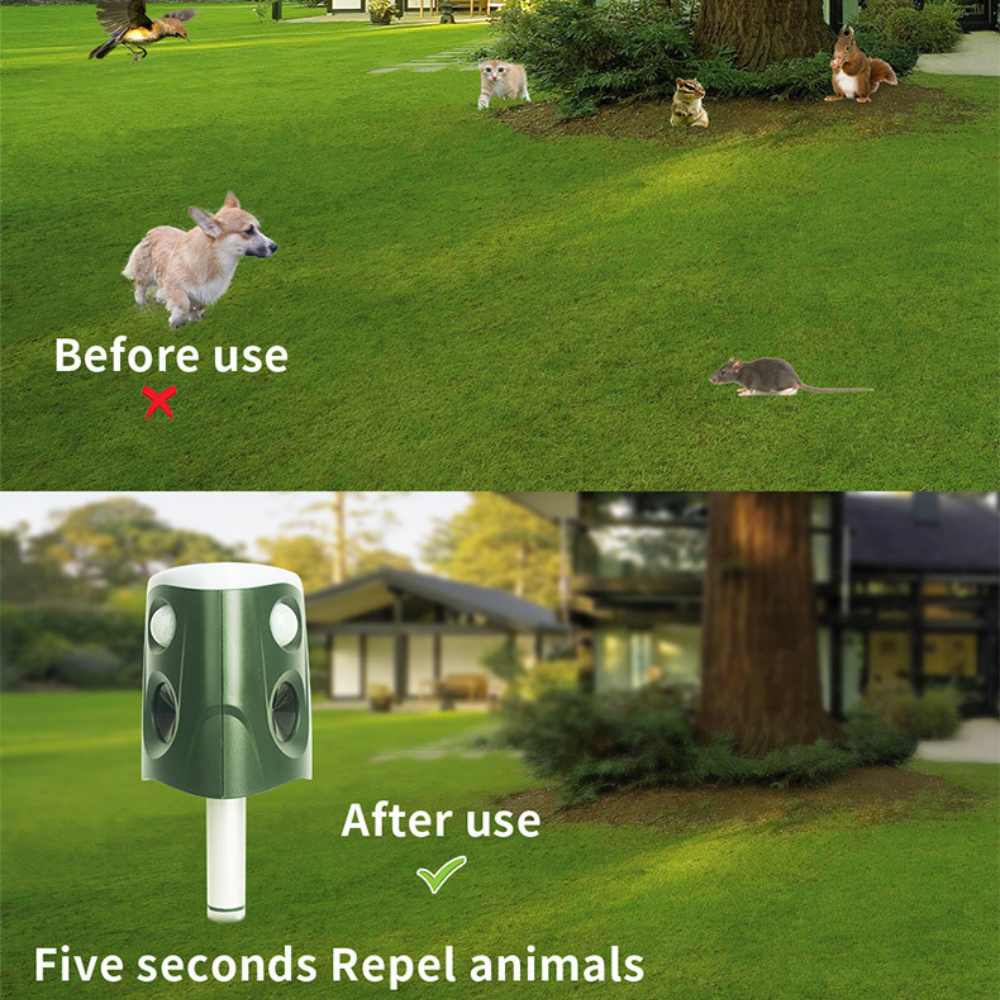 360° 3-in-1 Solar Animal Repellent