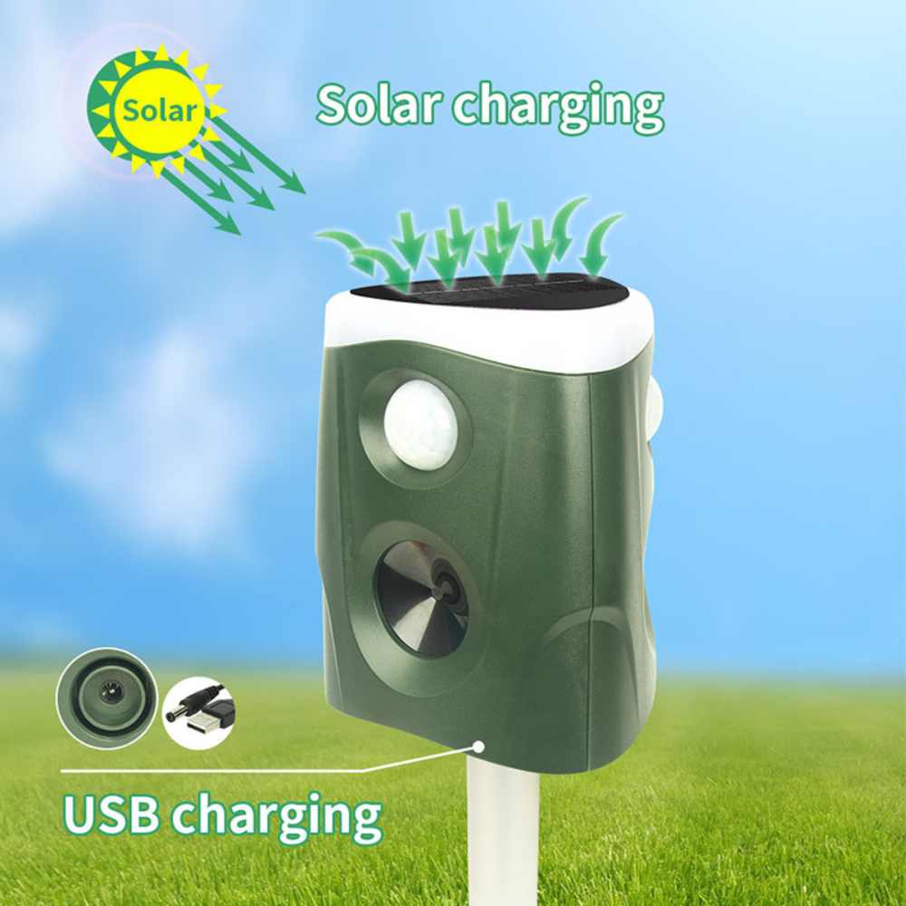 360° 3-in-1 Solar Animal Repellent