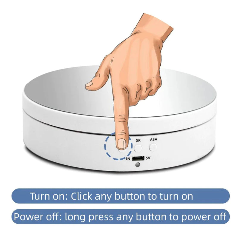 360° Motorized Rotating Display Stand