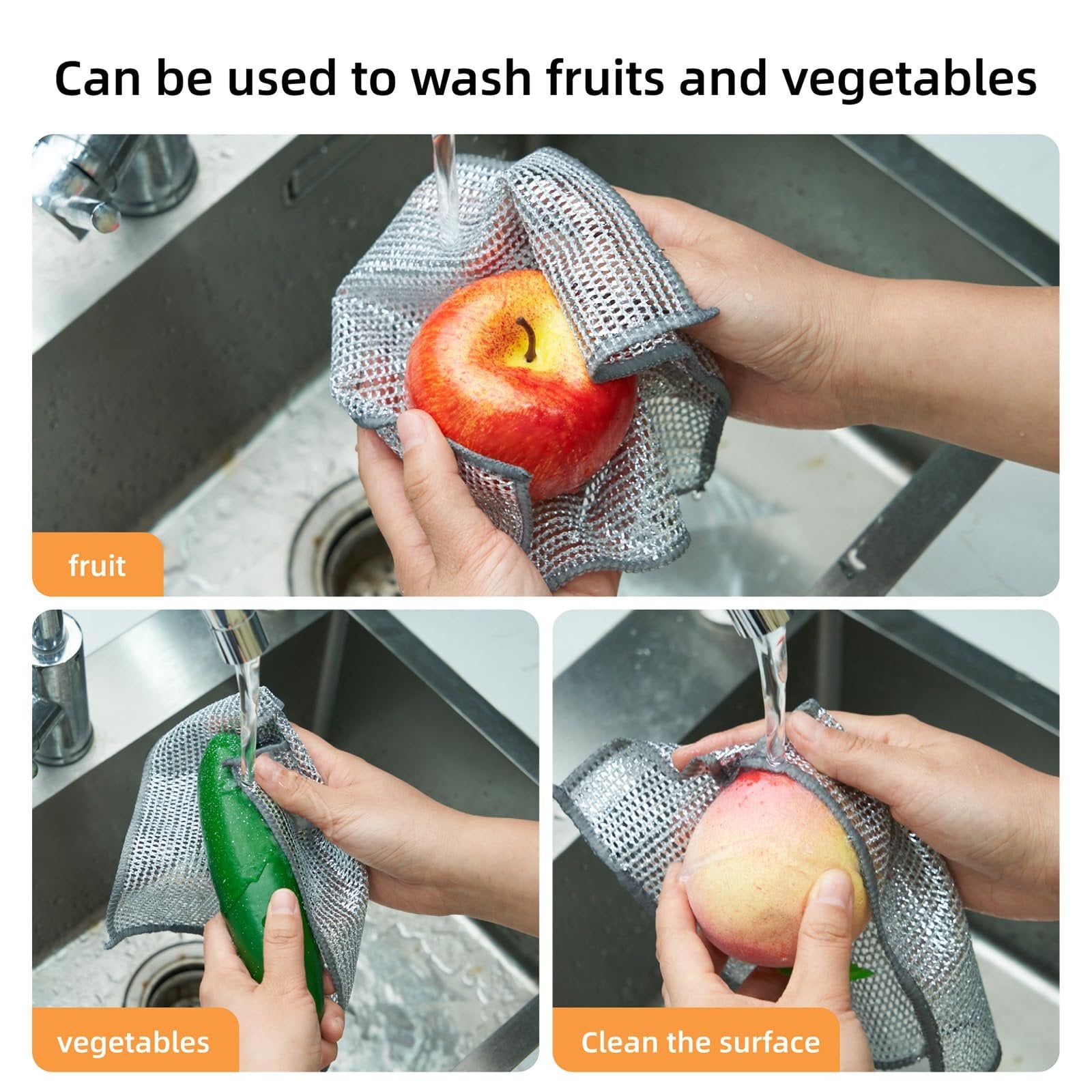 20-Pack Reusable Cleaning Cloths