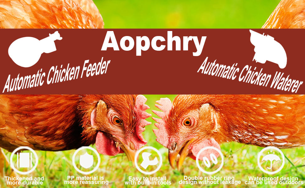 10-Pack Automatic Chicken Waterer Cups