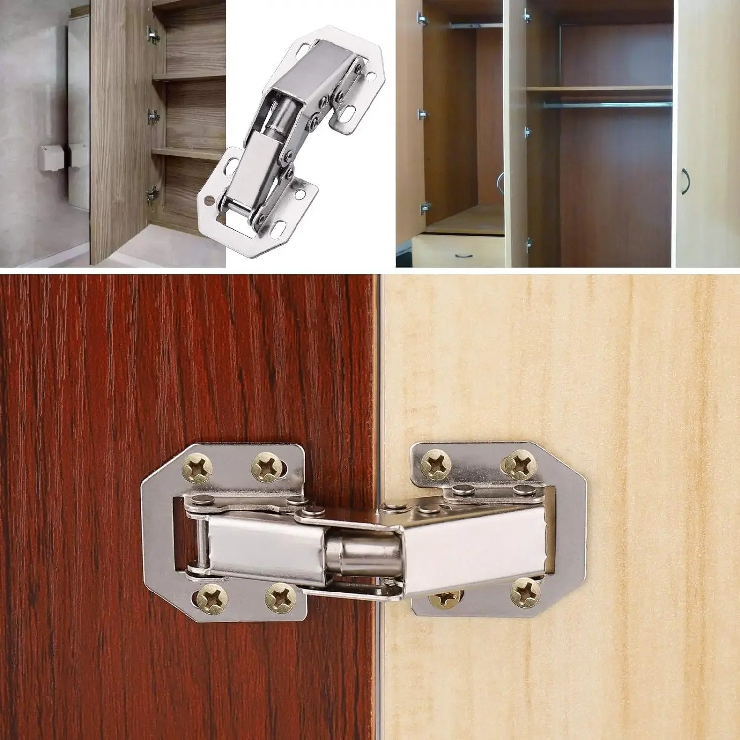 10-Pack Soft-Close Cabinet Hinges