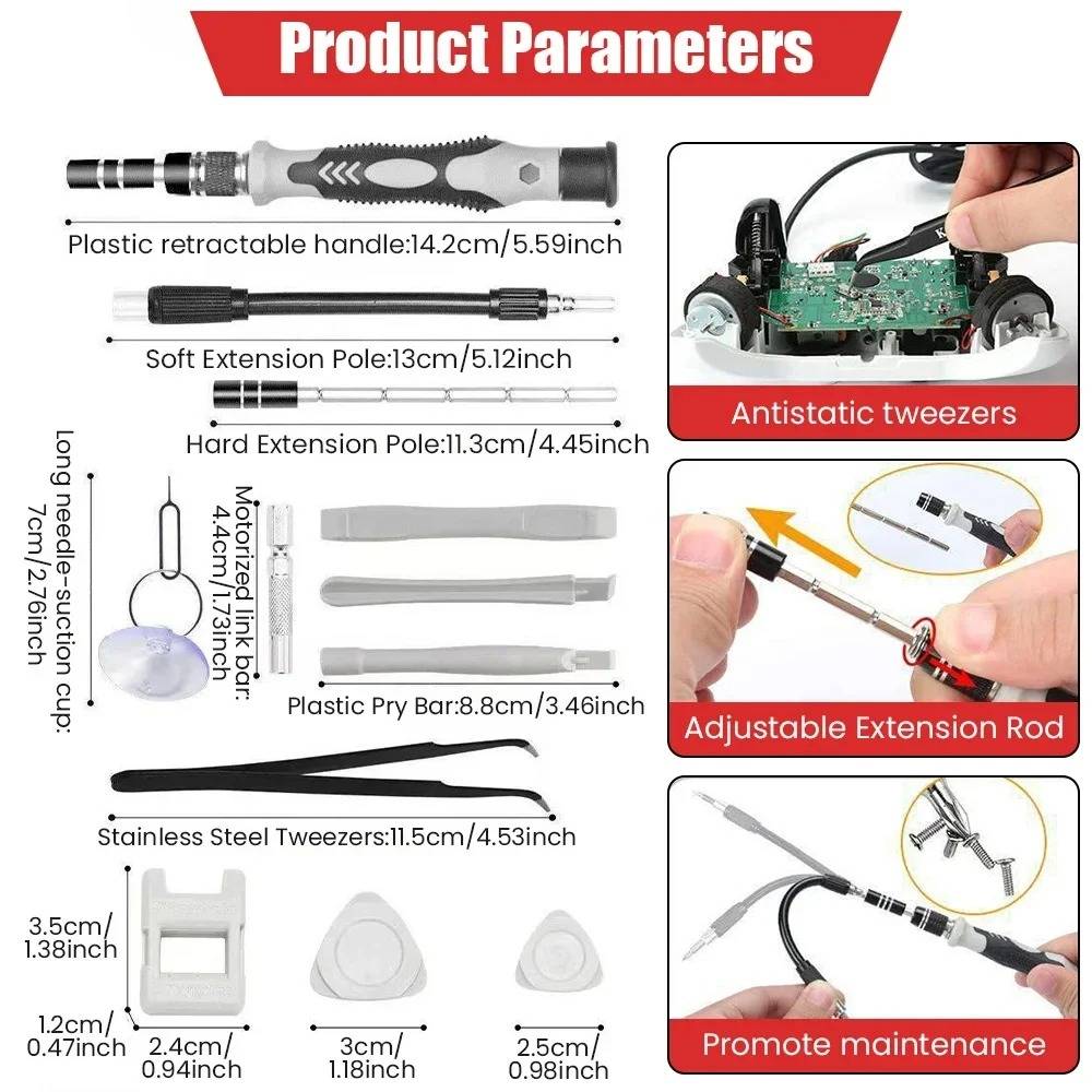 115-in-1 Precision Screwdriver Bit Set