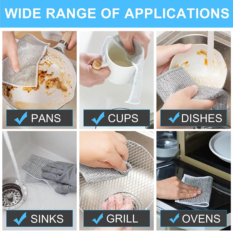 20-Pack Reusable Cleaning Cloths