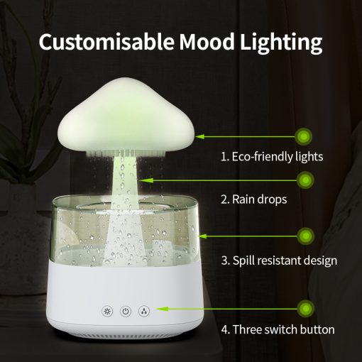 2-in-1 Rain Cloud Humidifier & Night Light