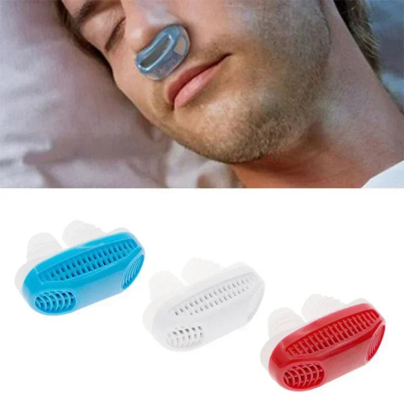 2-in-1 Anti-Snore Nose Clip & Air Purifier