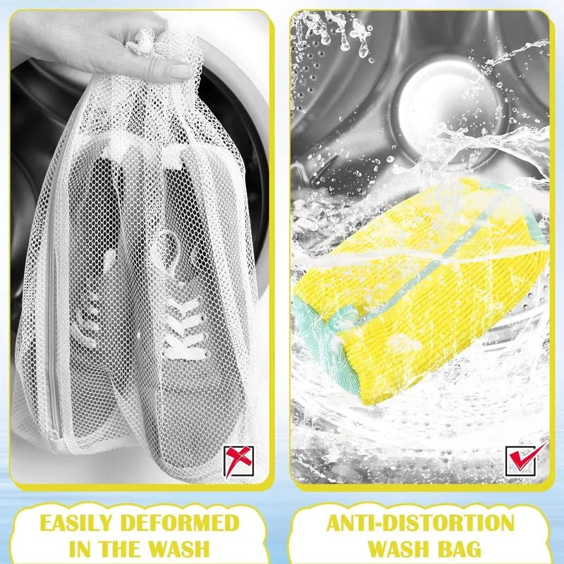 2-Pack Mesh Shoe Washing Bags for Laundry