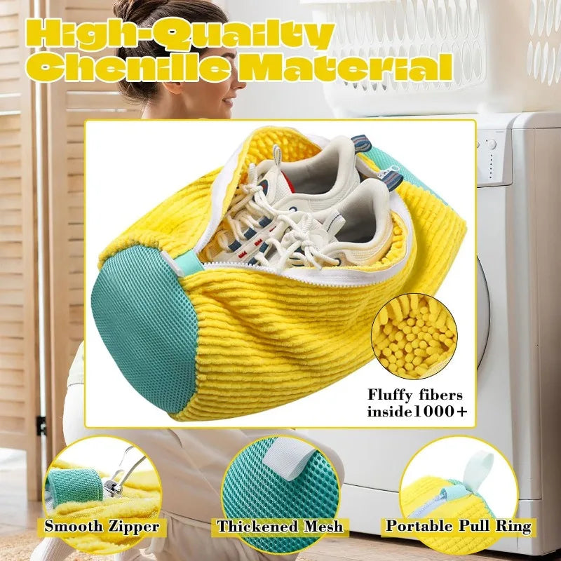 2-Pack Mesh Shoe Washing Bags for Laundry