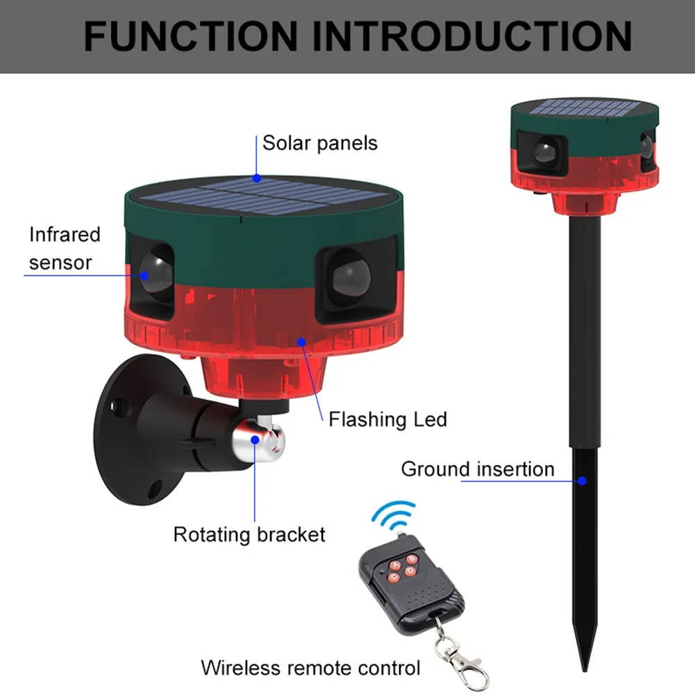 360° Solar Animal Repeller for Garden Pests