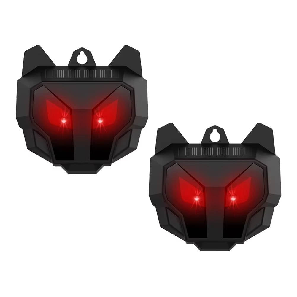 2-Pack Solar Ultrasonic Animal Repellent