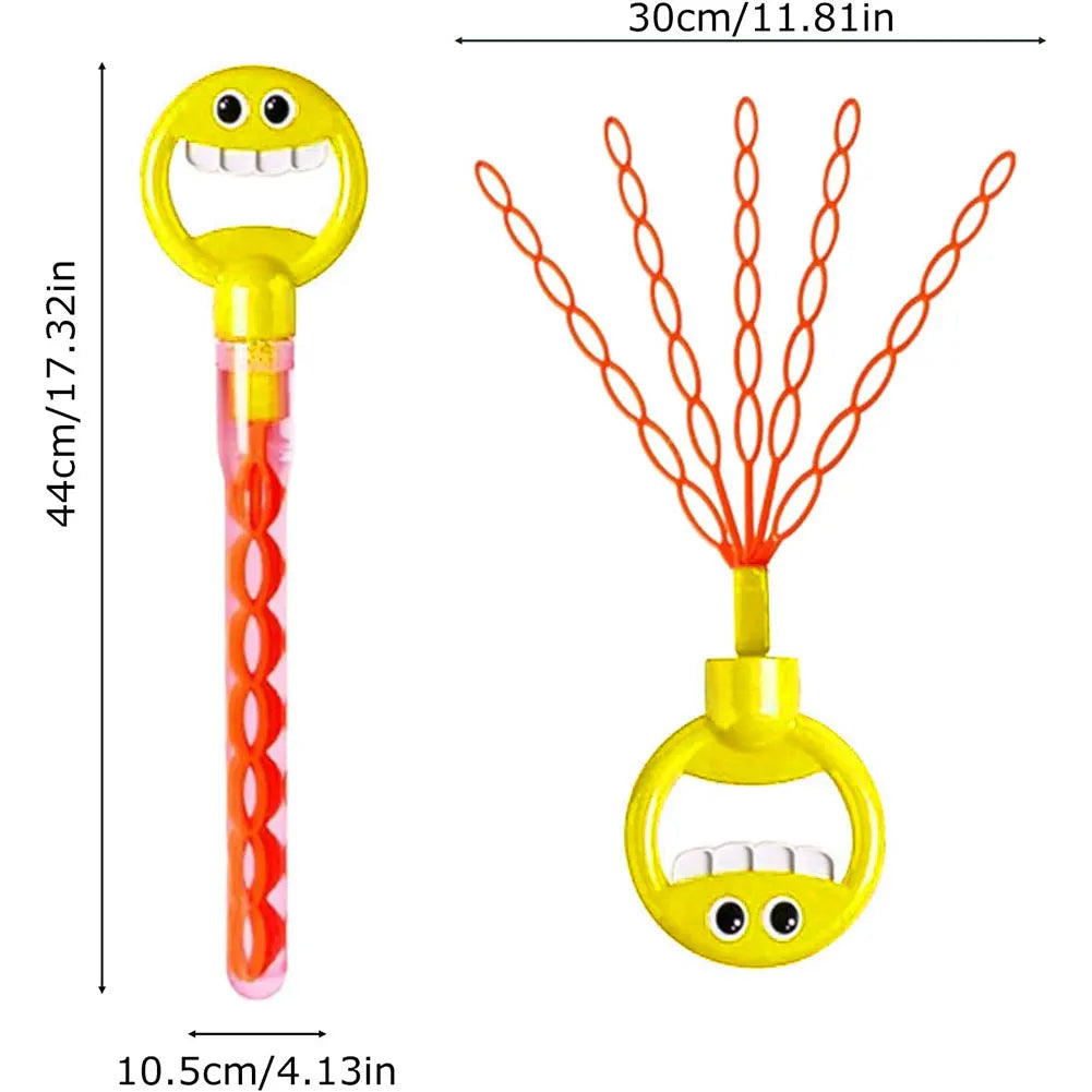 32-Hole Smiling Face Bubble Wand
