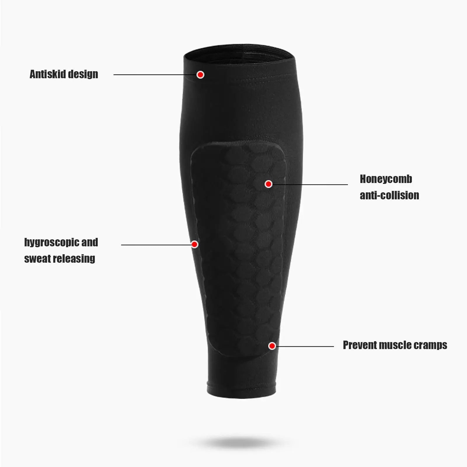 Honeycomb Soccer Shin Guards (1 Pair)