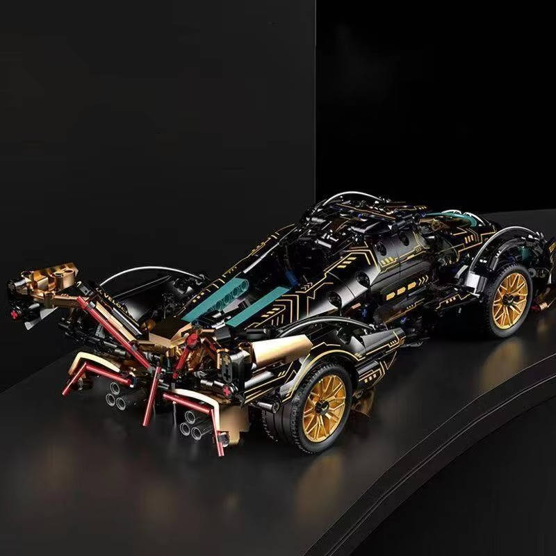 1690-Piece V12 Model Car Building Block Set