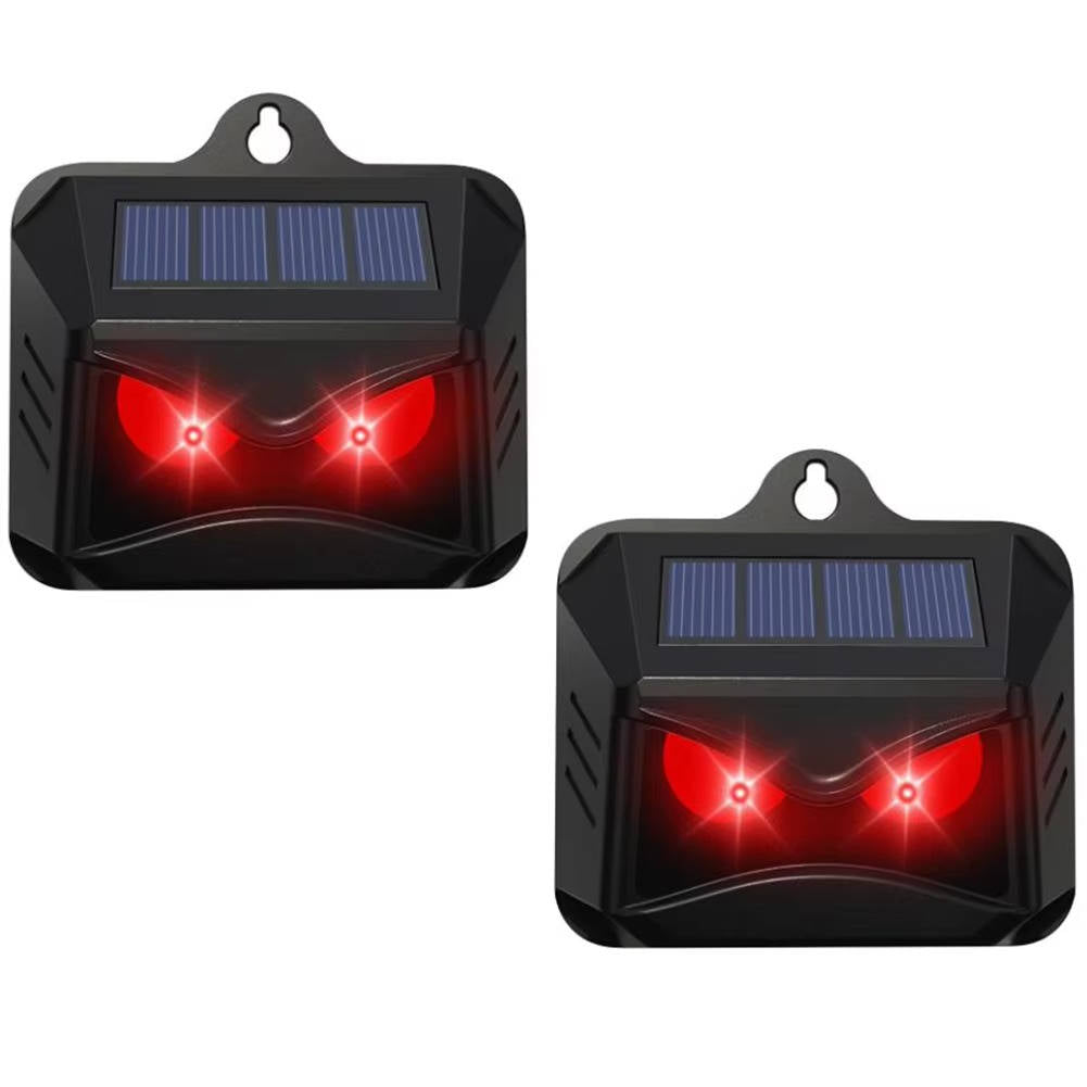 2-Pack Solar Ultrasonic Animal Repellent