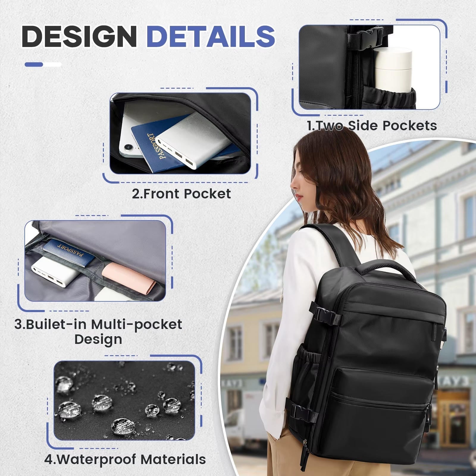 15.6-inch Travel Laptop Backpack