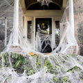 200 sq ft Halloween Spider Web Decoration with Spiders