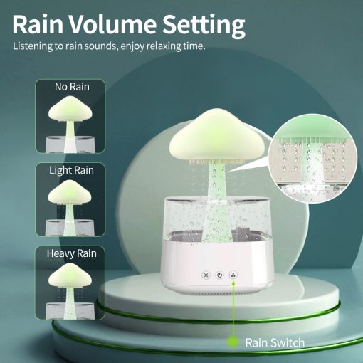 2-in-1 Rain Cloud Humidifier & Night Light
