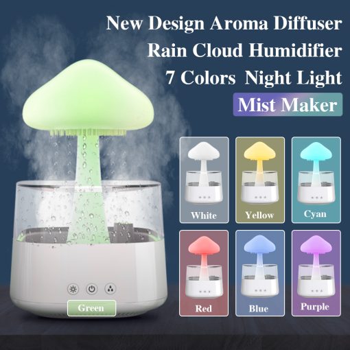 2-in-1 Rain Cloud Humidifier & Night Light