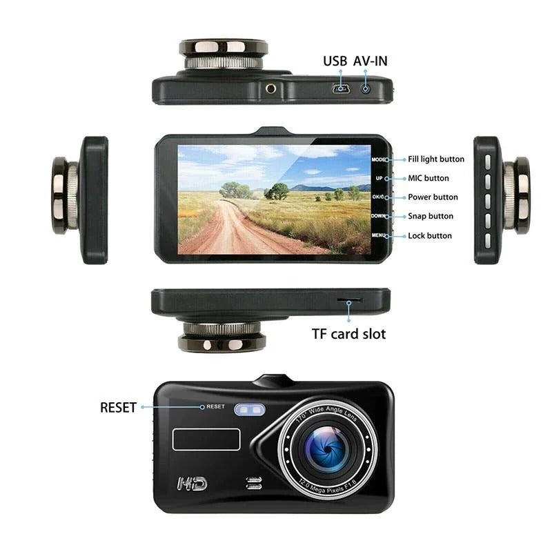 1080p Full HD Front & Rear Dash Cam