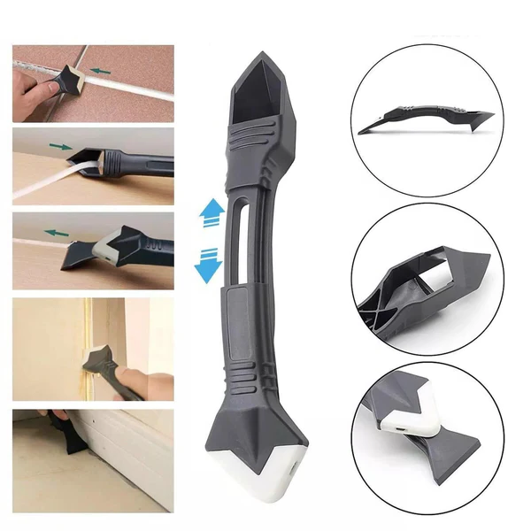 3-in-1 Silicone Caulk Remover & Finishing Tool