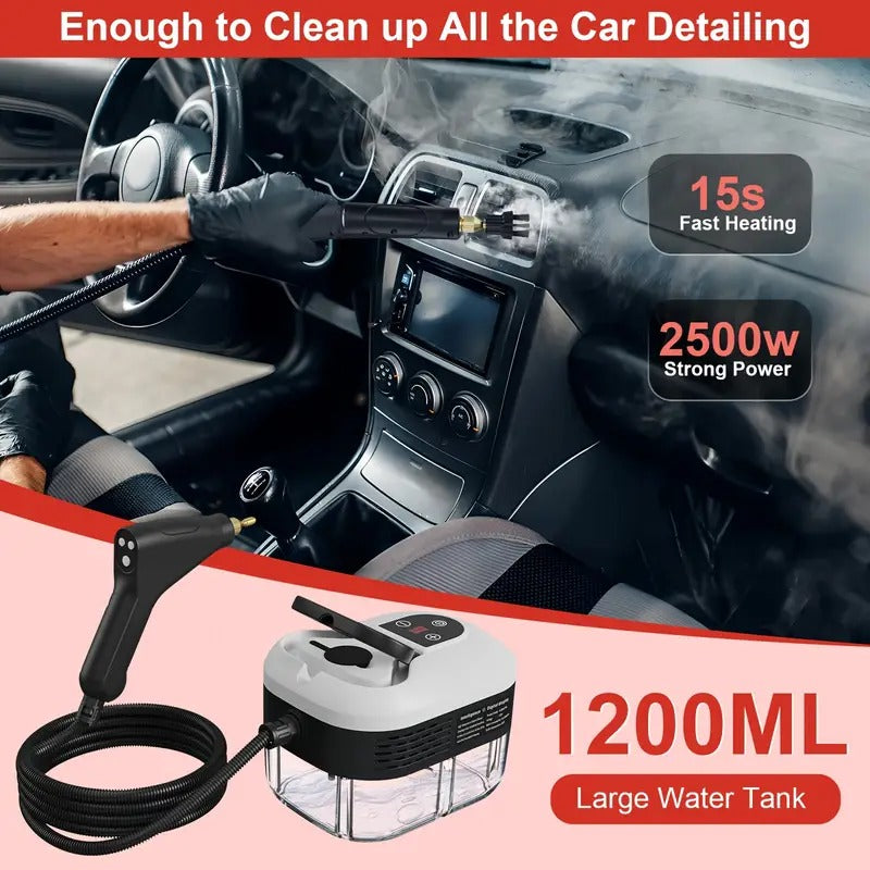 2500W High-Pressure Steam Cleaner with Gloves