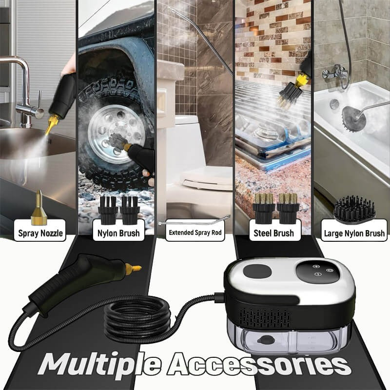 2500W High-Pressure Steam Cleaner with Gloves