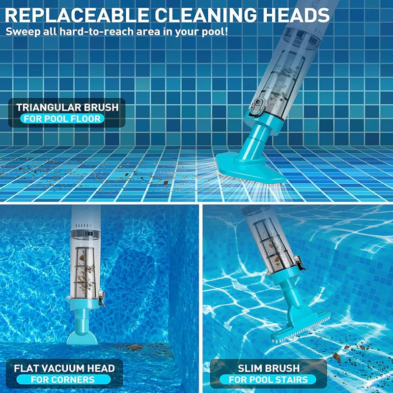 3-in-1 Cordless Rechargeable Pool Vacuum Cleaner