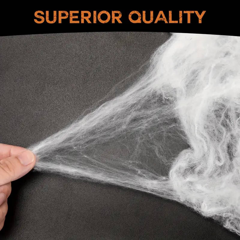 200 sq ft Halloween Spider Web Decoration with Spiders