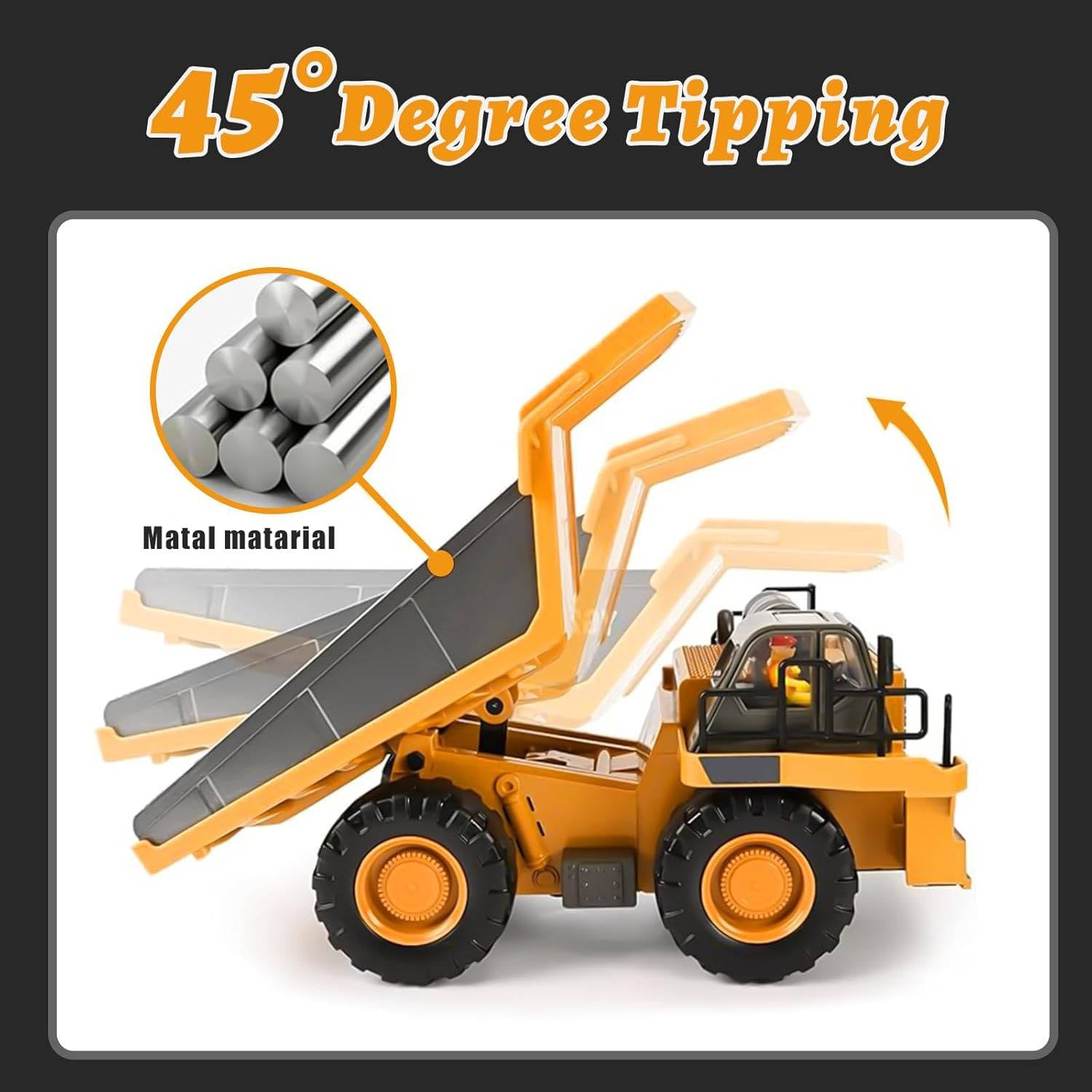 4WD Remote Control Excavator & Bulldozer