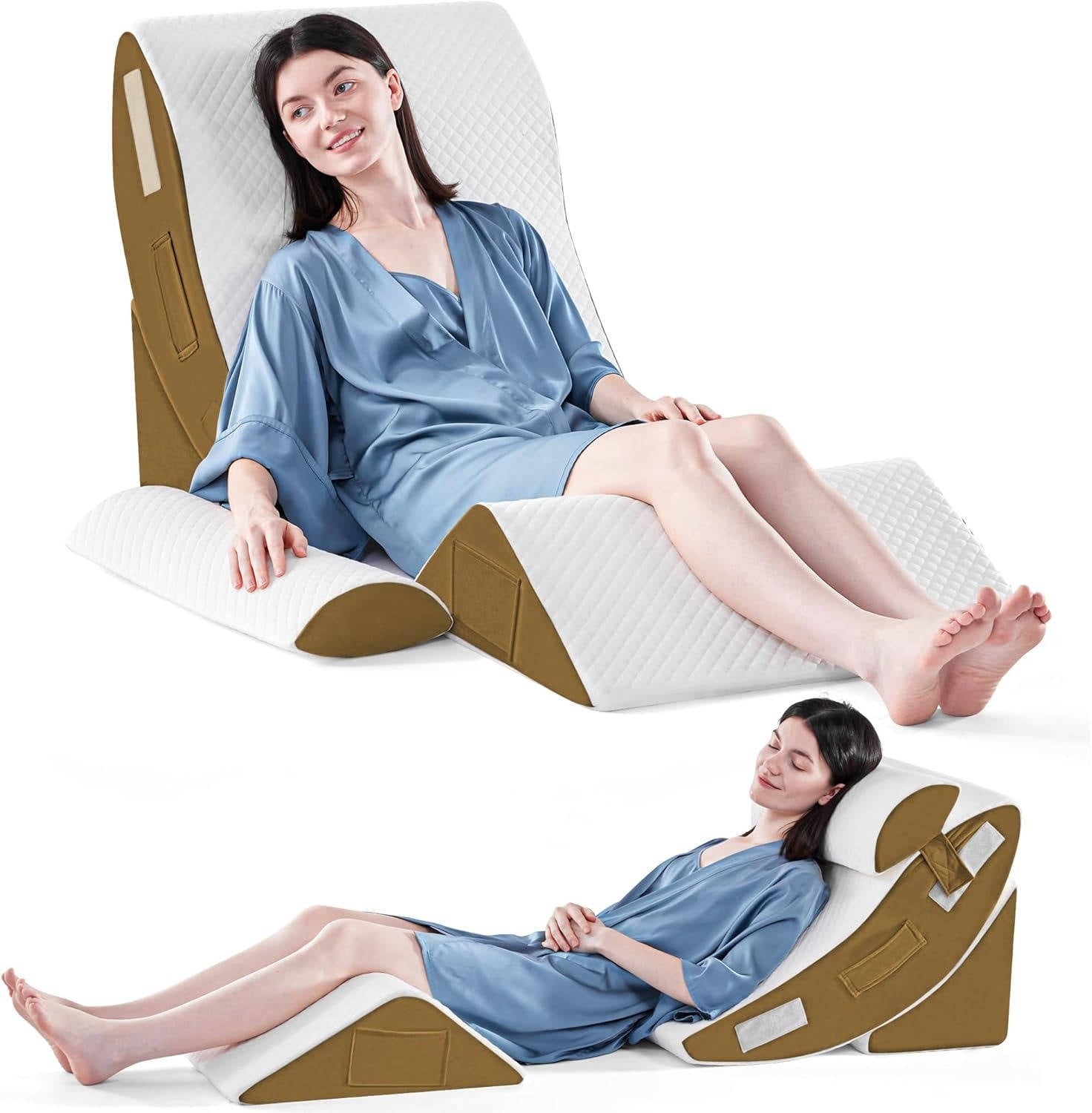 4-Piece Orthopedic Bed Wedge Pillow Set
