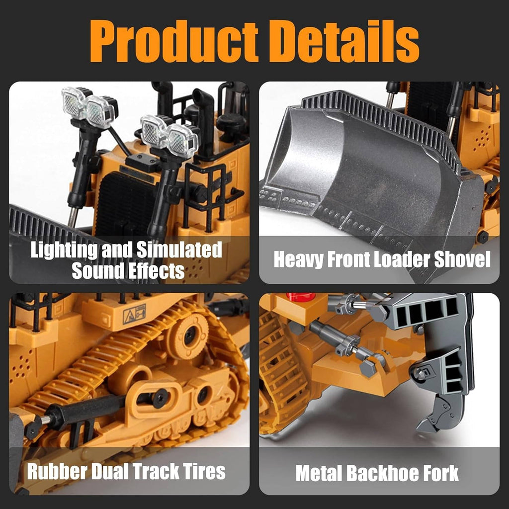 4WD Remote Control Excavator & Bulldozer