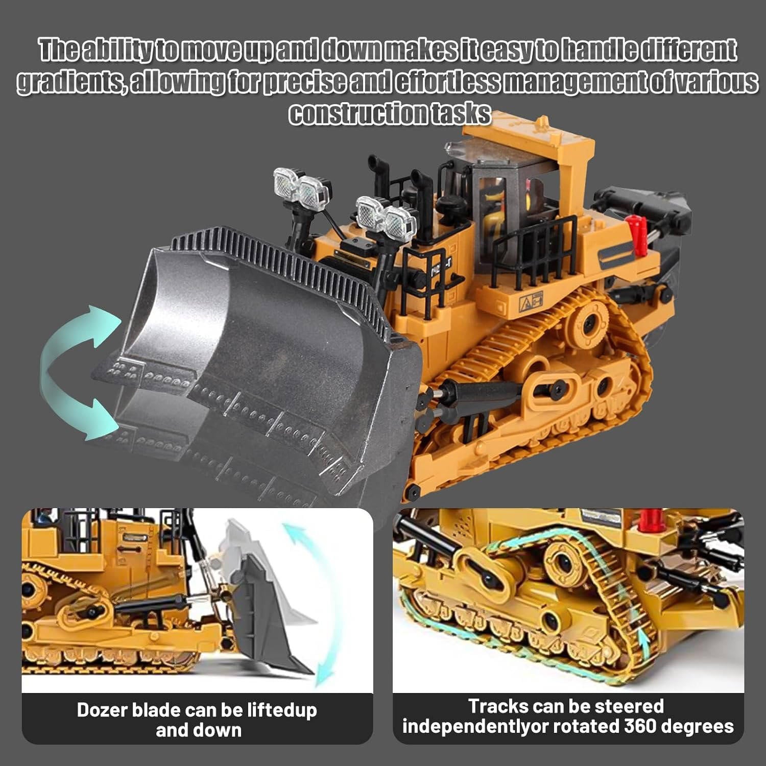 4WD Remote Control Excavator & Bulldozer