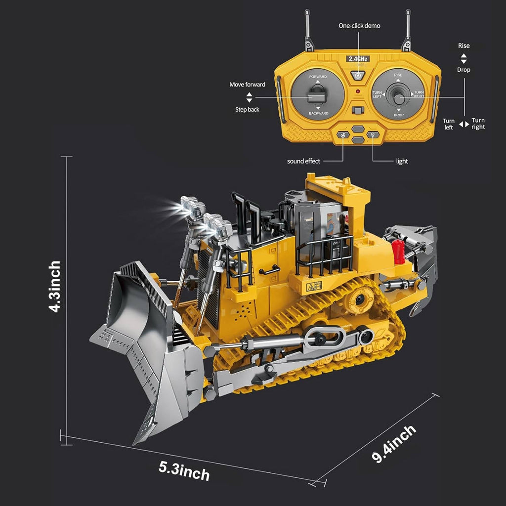 4WD Remote Control Excavator & Bulldozer
