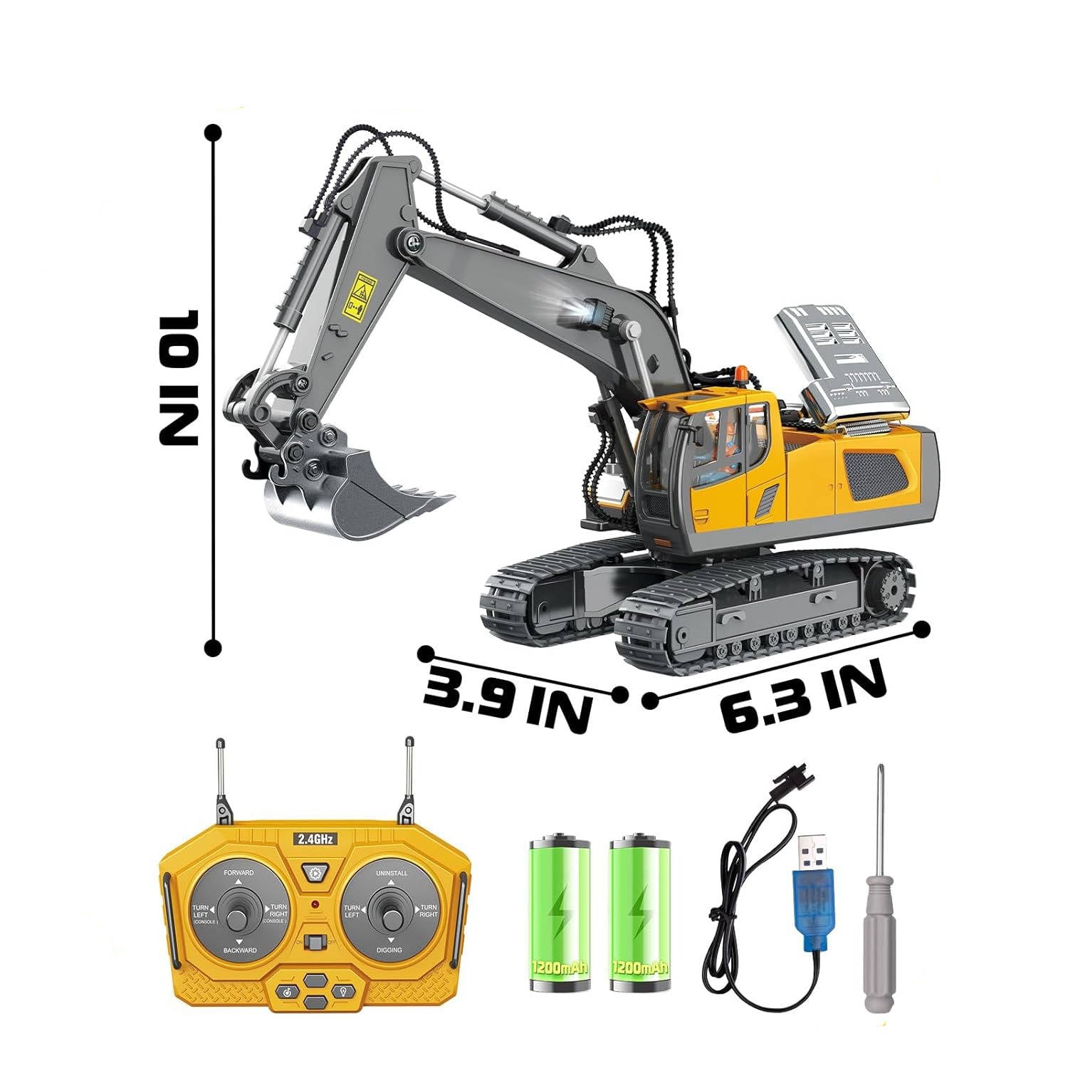 4WD Remote Control Excavator & Bulldozer