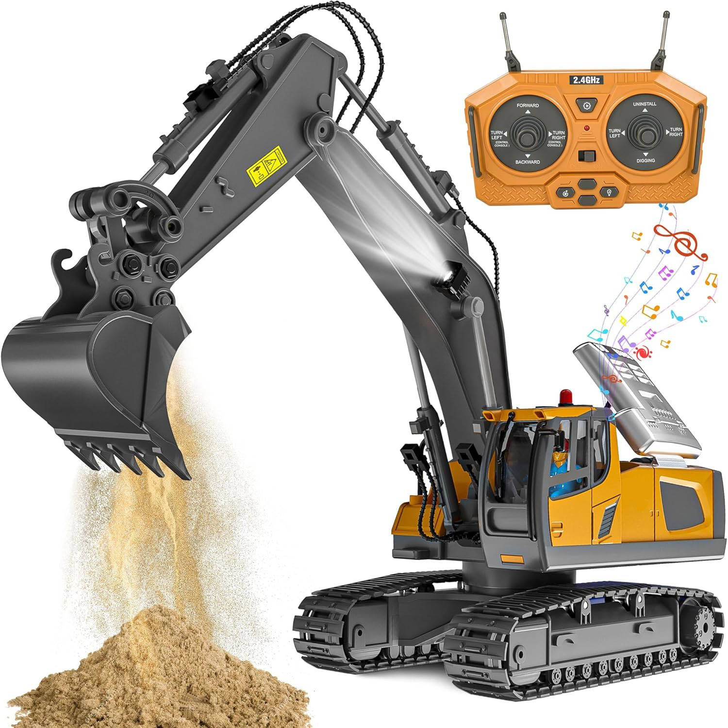 4WD Remote Control Excavator & Bulldozer