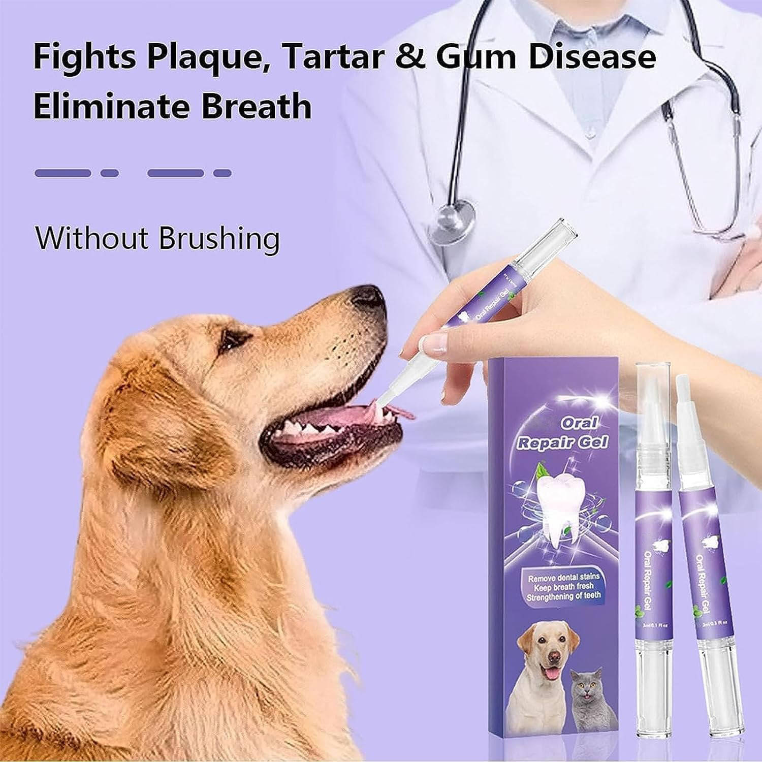3-Set Dog Oral Care Gel