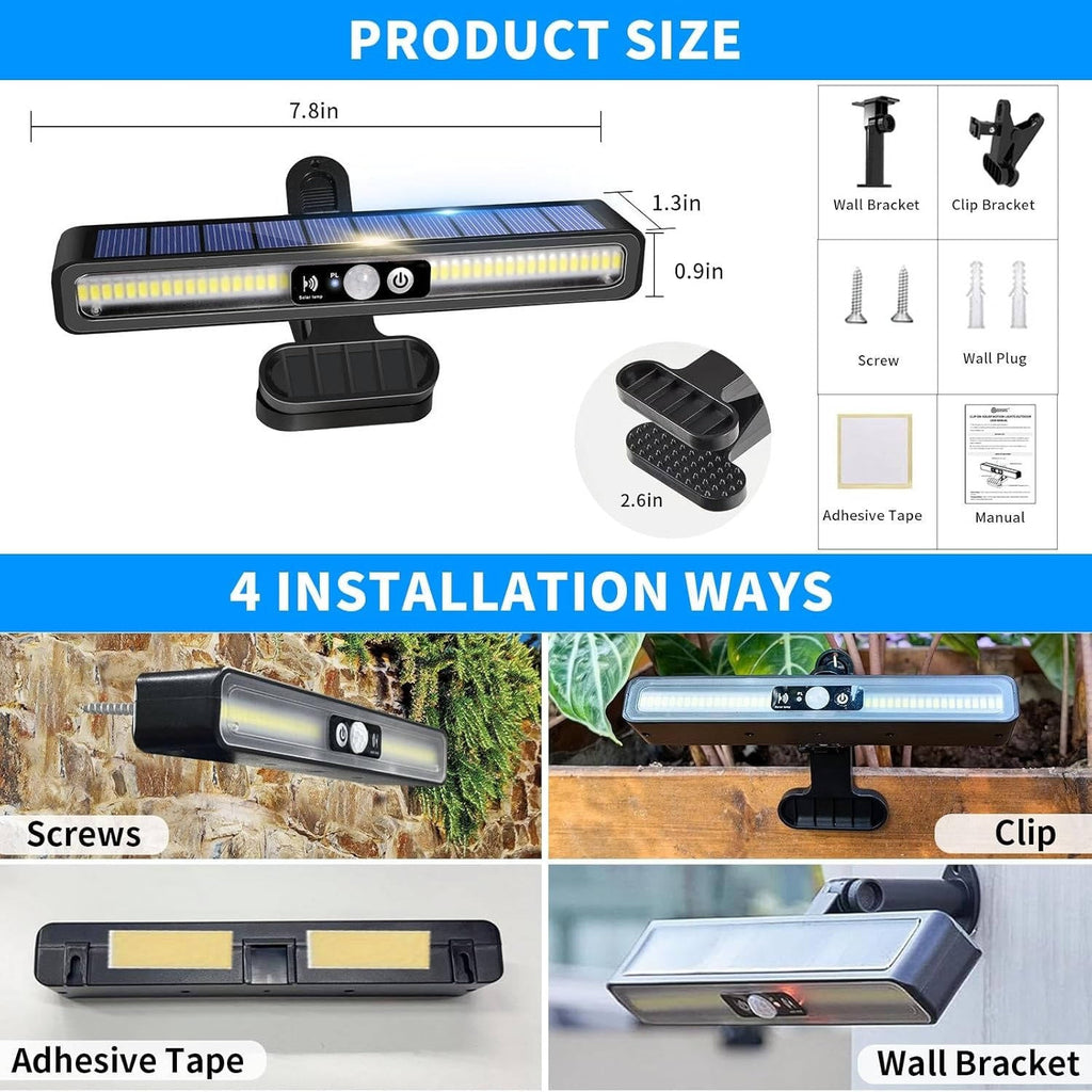 2-Pack Solar Fence & Step Lights