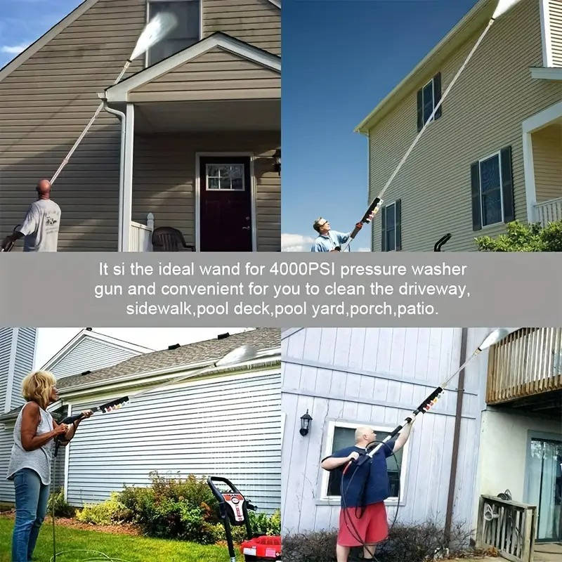 4000 PSI Telescoping Pressure Washer Extension Wand