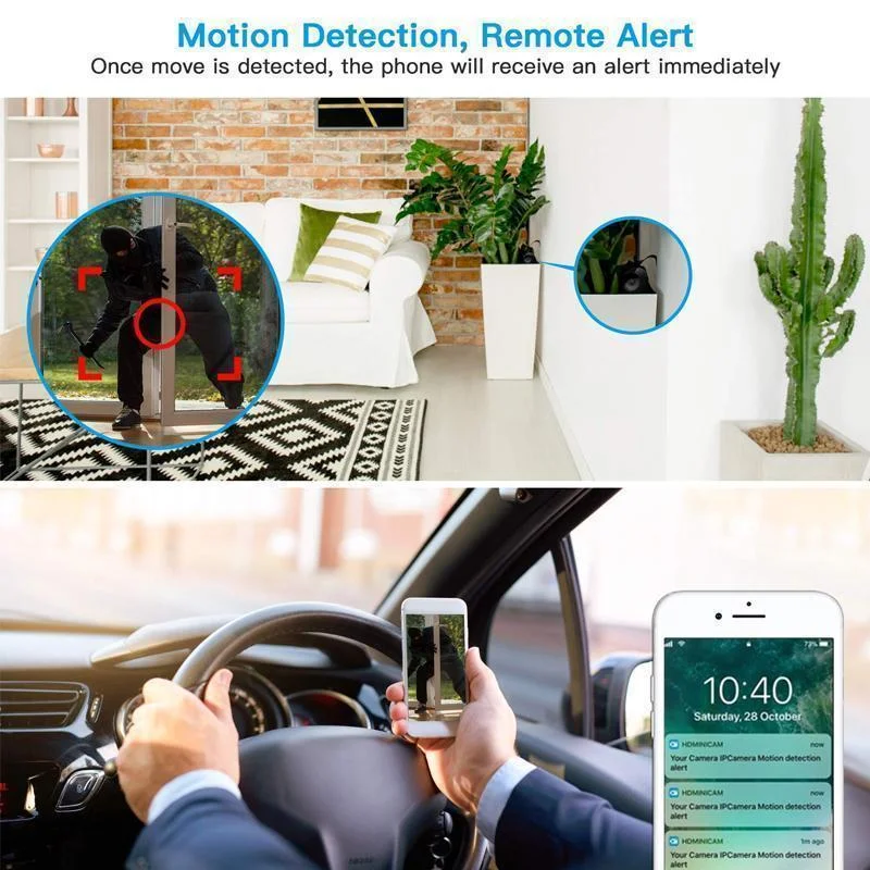 1080p Magnetic WiFi Mini Security Camera