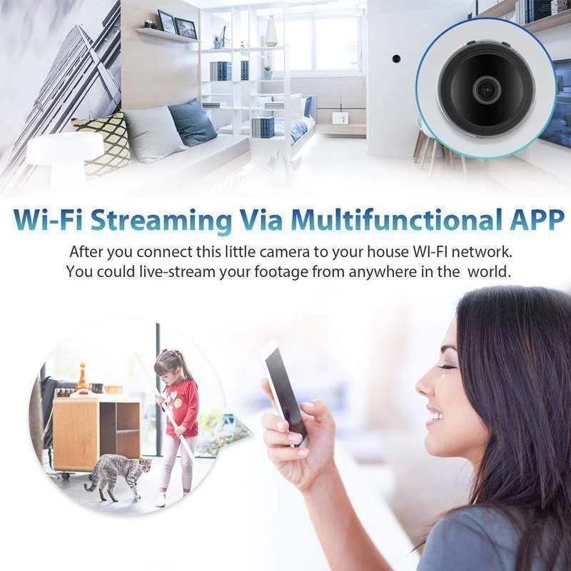 1080p Magnetic WiFi Mini Security Camera