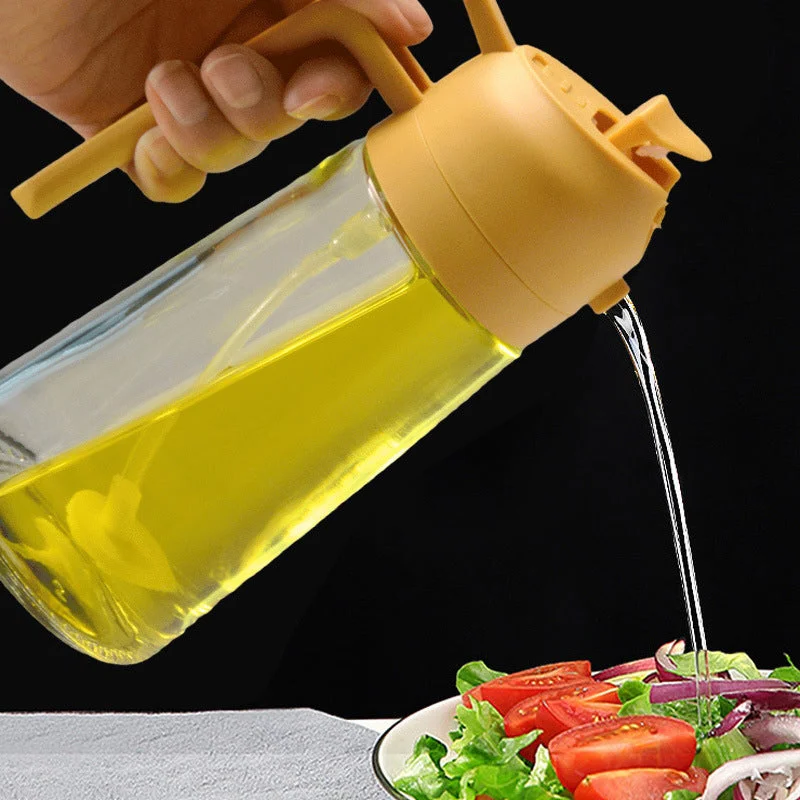 2-in-1 Glass Oil Sprayer & Dispenser