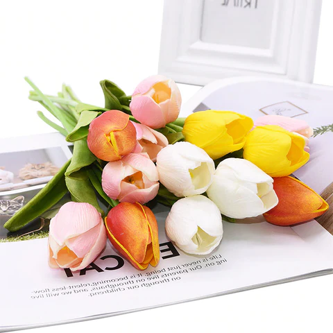 Artificial Tulips, Set of 10