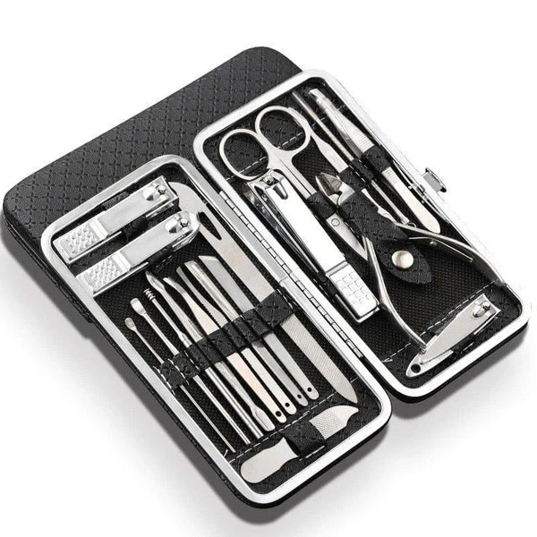 19-in-1 Stainless Steel Manicure & Nail Clipper Kit