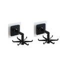 2-Pack 360° Rotating Self-Adhesive Utility Hooks