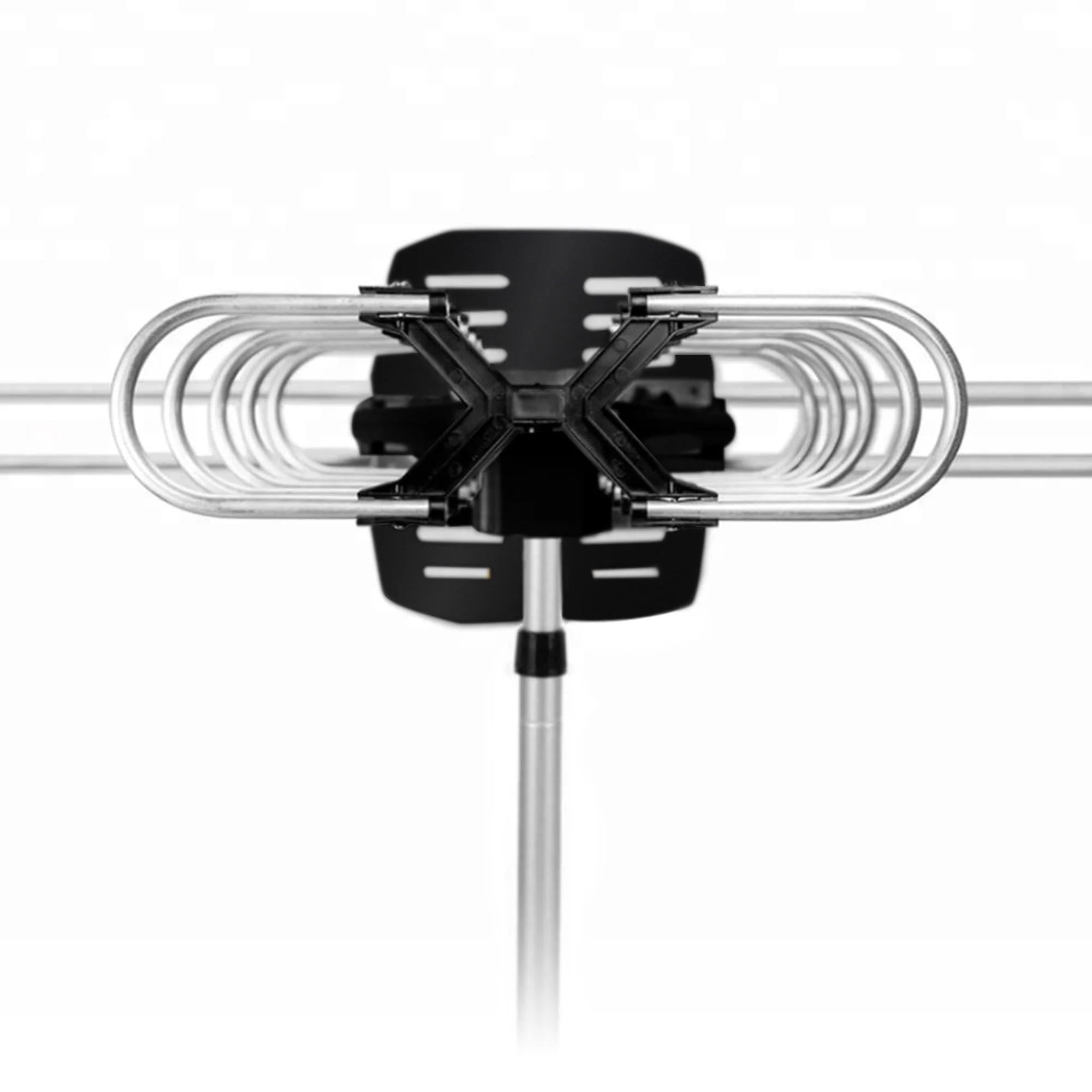 Long-Range Outdoor HD TV Antenna with 360° Motor