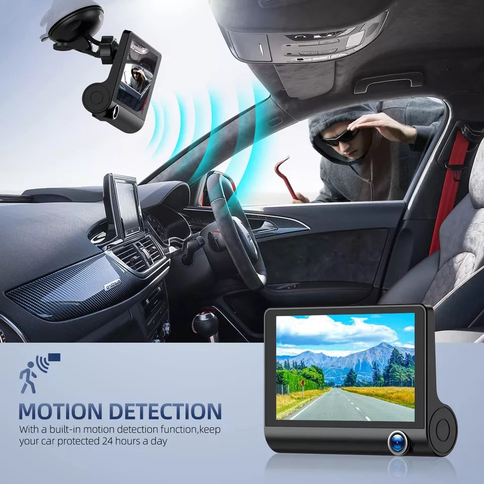 4-inch Touchscreen Front & Rear Dash Cam